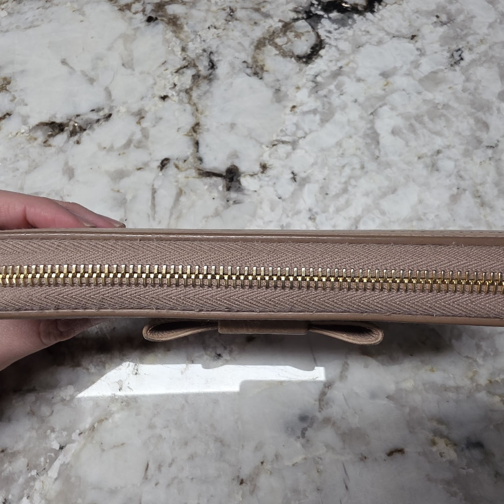 Prada Pink Wallet with Bow Accent - Picture 8 of 14
